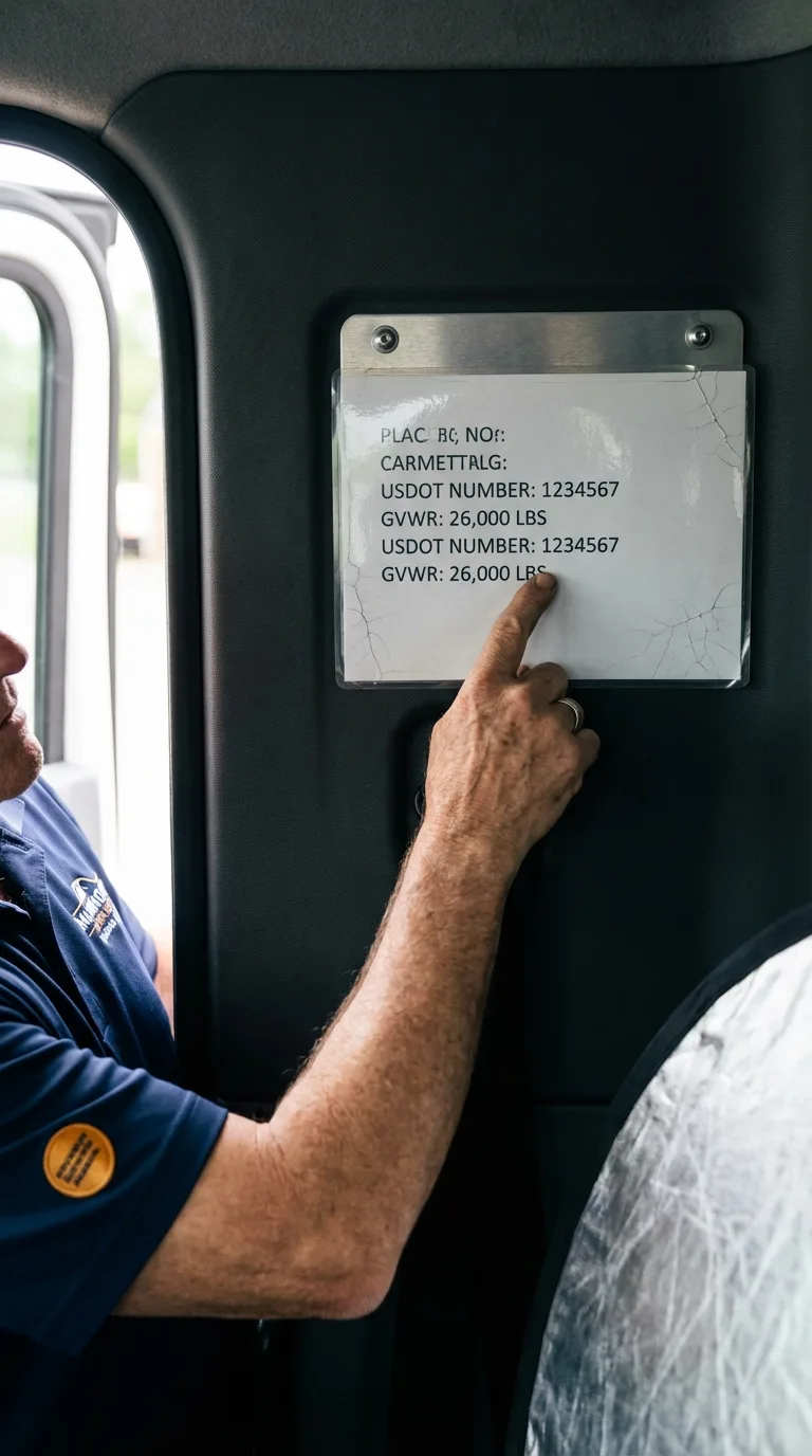 USDOT licensing placard verification in Rural Retreat